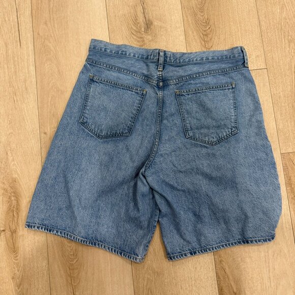AGOLDE Ellis mid-rise denim Bermuda Short - Picture 2 of 5